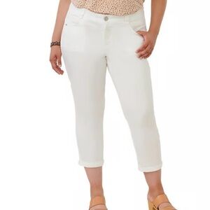 Democracy Ankle Skimmer Jeans White